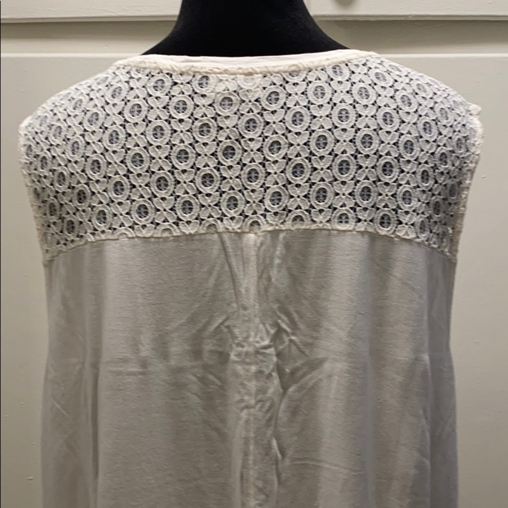 Lace back tank